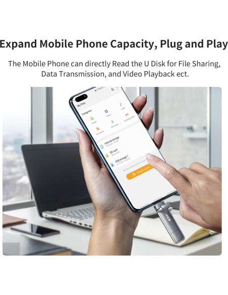 SSK 256GB SSD USB C Doble Rápido 1000MB/s - SD301 PRO