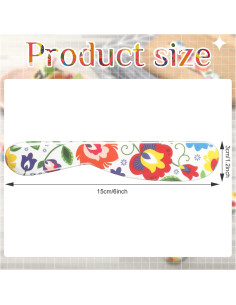 Juego de 6 Espátulas de Plástico Coloridas Eaasty 15.24 cm 2