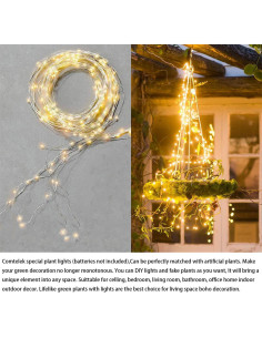 Soporte de Macetas Colgante Comtelek 2 Pack con Luces LED 2