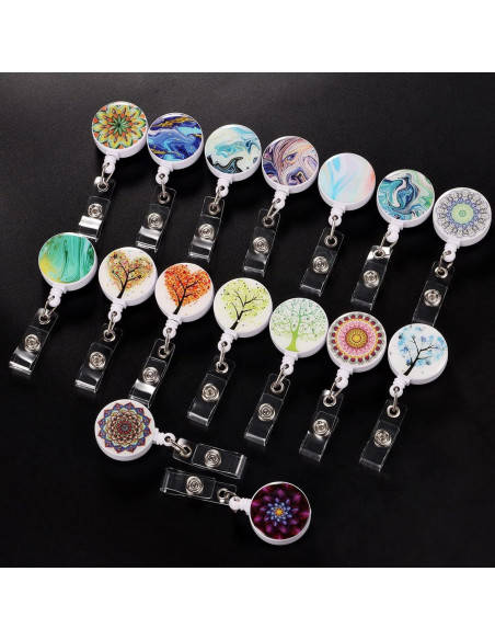 Paquete de 16 Portabrochuras Retráctiles SYNLIN Multicolor Paquete de 16 Portabrochuras Retráctiles SYNLIN Multicolor