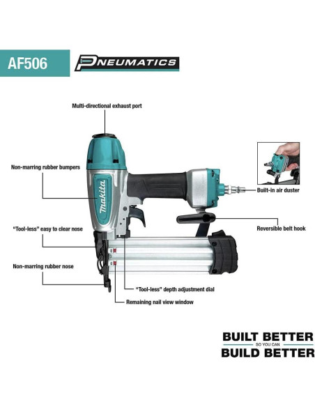 Clavadora de Brad Makita AF506 18 Gauge 1.30 kg