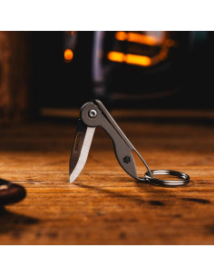 Cuchillo de bolsillo KeyUnity KK05 de titanio 7cr17Mov gris 2