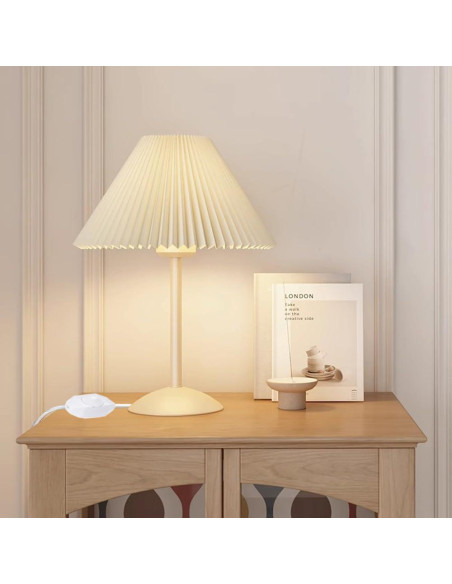 Interruptor Regulador Rotativo PLUSPOE 1.8m Cable Blanco 2Pack