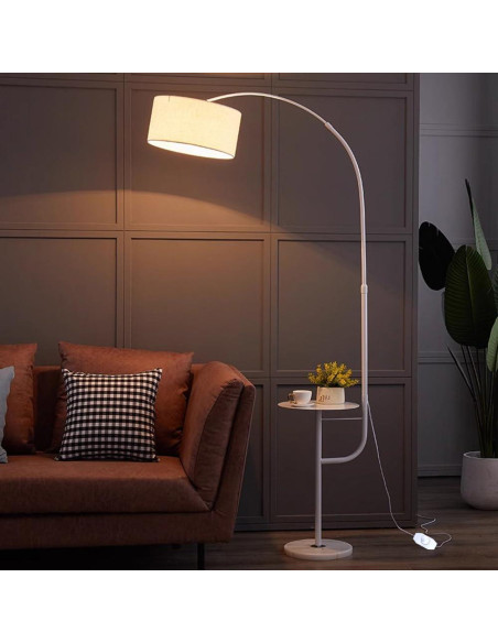 Interruptor Regulador Rotativo PLUSPOE 1.8m Cable Blanco 2Pack