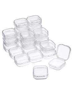 24 Cajas de Almacenamiento SATINIOR Plástico Transparente 3.5cm