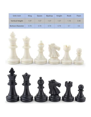 Conjunto de Piezas de Ajedrez Magnéticas DINOBROS 32 Piezas