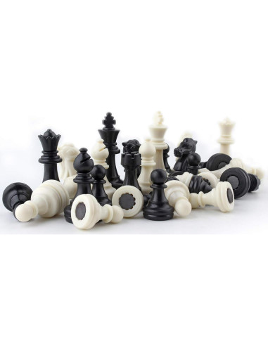 Conjunto de Piezas de Ajedrez Magnéticas DINOBROS 32 Piezas