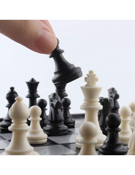Conjunto de Piezas de Ajedrez Magnéticas DINOBROS 32 Piezas