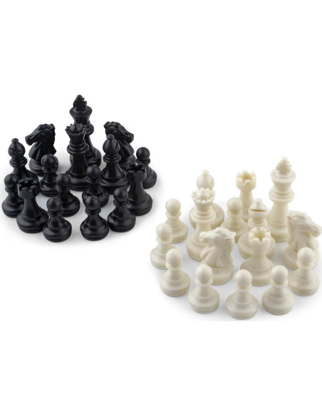 Conjunto de Piezas de Ajedrez Magnéticas DINOBROS 32 Piezas