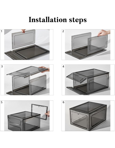 Contenedores de Almacenamiento para Zapatos Attelite 12 Piezas
