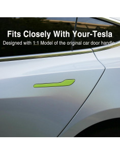 Cubierta de Manija de Puerta Tesla 3/Y Tesheer Verde 4PCS 2