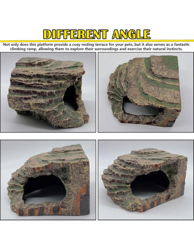 Plataforma para Tortugas Kathson 17x14x10 cm Resina No Tóxica