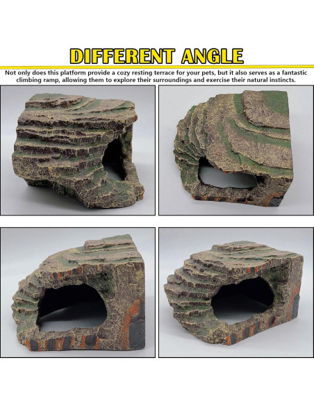 Plataforma para Tortugas Kathson 17x14x10 cm Resina No Tóxica