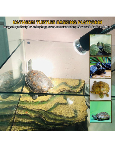 Plataforma para Tortugas Kathson 17x14x10 cm Resina No Tóxica