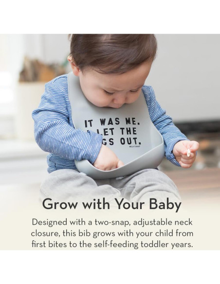 Babero de Silicona Bella Tunno para Bebés 4-36 meses