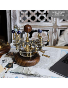 Orrery de Latón Vintage Museo Cosmos 20.32 cm Sistema Solar 2