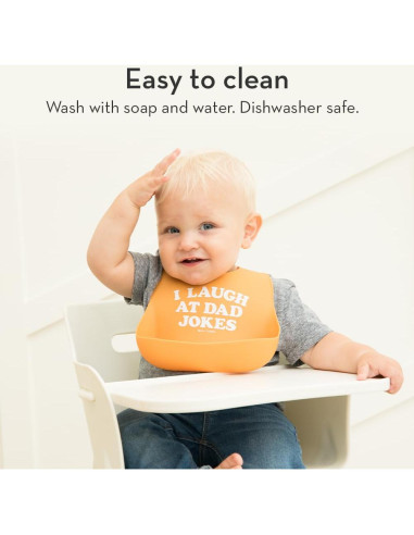 Babero de Silicona Bella Tunno para Bebés 4-36 meses