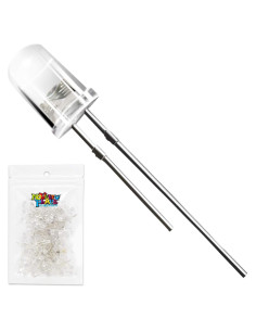 100 Diodos LED 5mm Blancos Novelty Place - Brillantes 3V