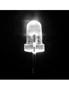 100 Diodos LED 5mm Blancos Novelty Place - Brillantes 3V 2