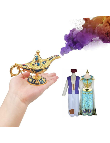 Lámpara Mágica de Genio Aladino Vintage Hourwof - Azul Pequeña