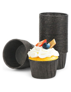 Moldes para Hornear EUSOAR 50pcs Aluminio 100ml Redondos