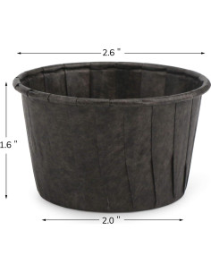 Moldes para Hornear EUSOAR 50pcs Aluminio 100ml Redondos 2