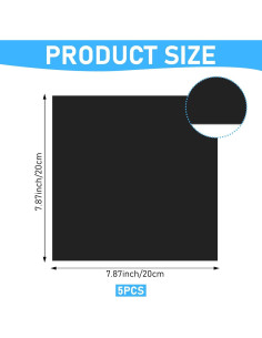 Kit de Parche de Reparación de Liner de Estanque EPDM 5 Pcs 20x20 cm 2