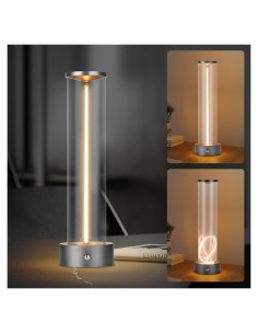 Lámpara de Mesa LED Inalámbrica YYXGOOB C-Silver 3 Niveles
