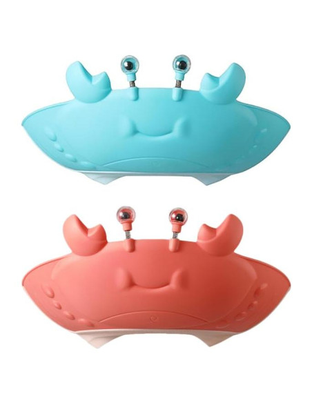 Gorro de Ducha para Bebés de Silicona Cangrejo 26x11cm 2pcs