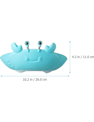 Gorro de Ducha para Bebés de Silicona Cangrejo 26x11cm 2pcs
