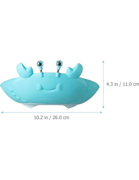 Gorro de Ducha para Bebés de Silicona Cangrejo 26x11cm 2pcs