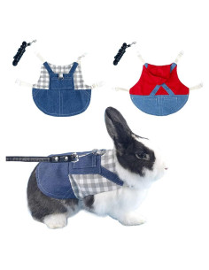 2 PCS Arnés y Correa para Conejo y Gatito MERCRI - Pequeño