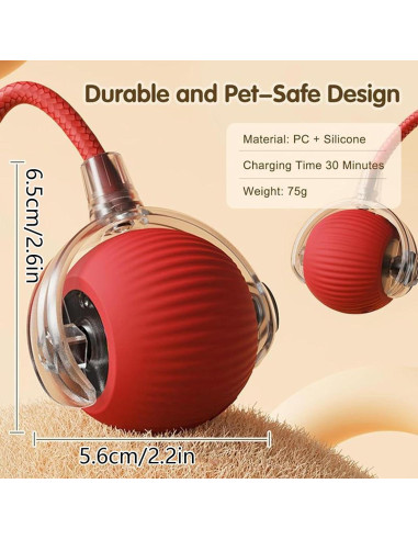 Juguete Interactivo para Gatos Genérico F2501 Bola Automático 5.49 cm