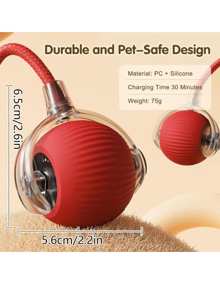 Juguete Interactivo para Gatos Genérico F2501 Bola Automático 5.49 cm Juguete Interactivo para Gatos Genérico F2501 Bola Automático 5.49 cm