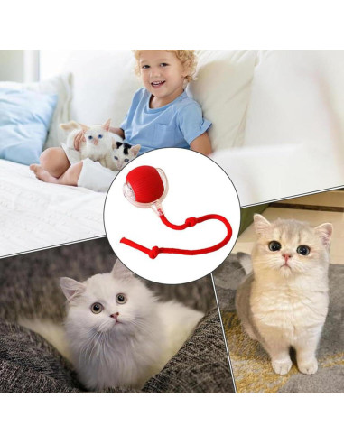 Juguete Interactivo para Gatos Genérico F2501 Bola Automático 5.49 cm