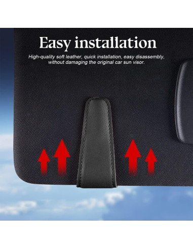 Soporte de Gafas zipelo para Visera de Coche Beige 1 PCS