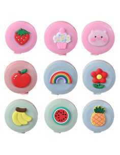 Cinta Métrica Retráctil ELANE - 9 Unidades Coloridas para Medición