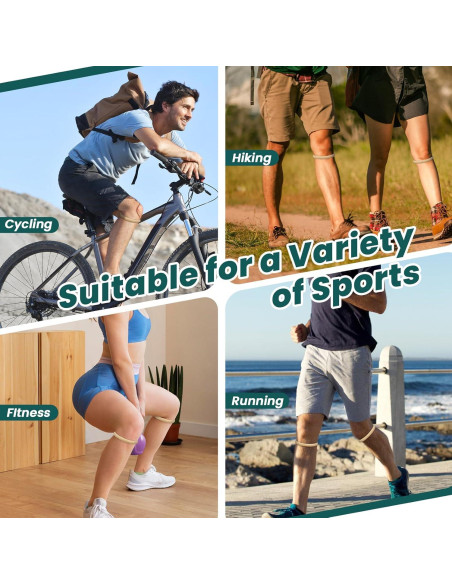 Banda de Rodilla Aolabela 2PCS para Tendón Patelar Alivio Dolor