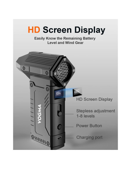 Soplador de Aire Comprimido VOGMA V9s 200000 RPM Recargable