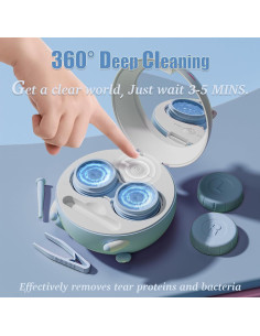 Limpia Lentes de Contacto Ultrasónico Vastsoon Azul 141g 2