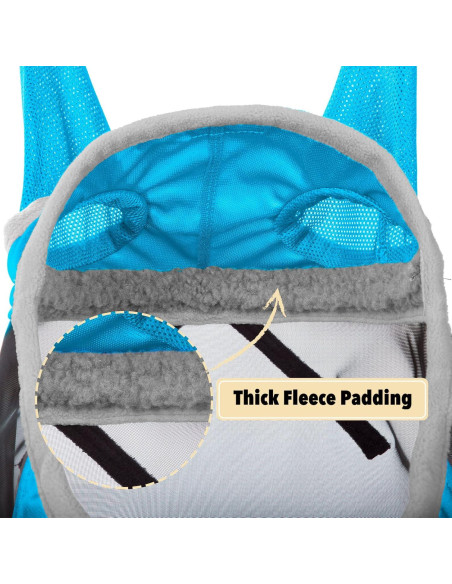 Máscara de Moscas para Caballo Harrison Howard L Azul Claro/Plata