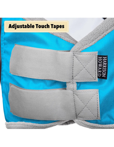 Máscara de Moscas para Caballo Harrison Howard L Azul Claro/Plata