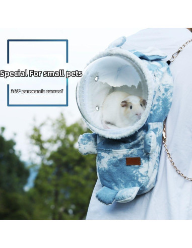 Bolsa de transporte para hámster y pequeños animales Gris