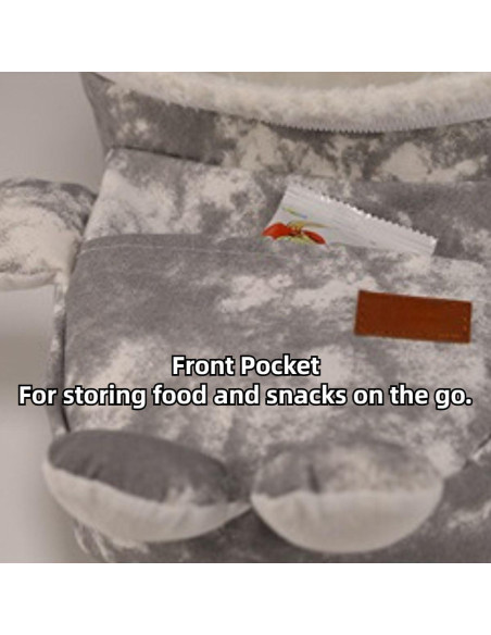 Bolsa de transporte para hámster y pequeños animales Gris