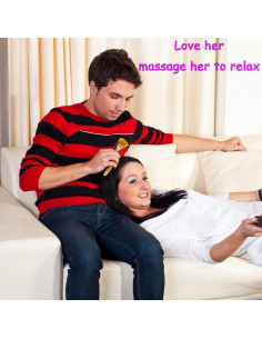 Masajeador de Cuero Cabelludo Aolupal 2 Piezas Resina Ámbar 2