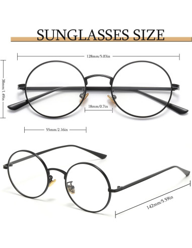 Gafas Redondas Anti Luz Azul D Lolylad - Sin Prescripción