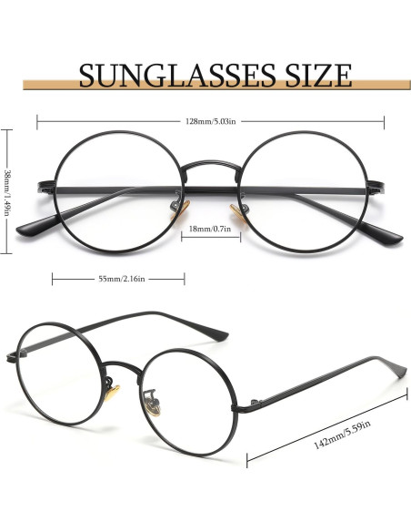 Gafas Redondas Anti Luz Azul D Lolylad - Sin Prescripción