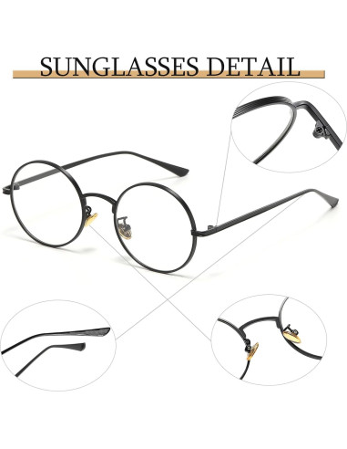 Gafas Redondas Anti Luz Azul D Lolylad - Sin Prescripción