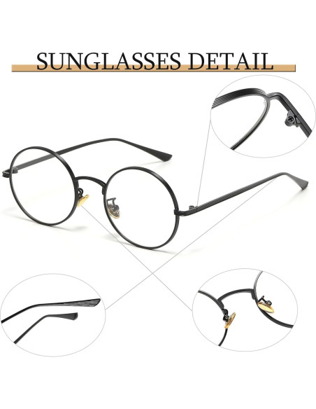 Gafas Redondas Anti Luz Azul D Lolylad - Sin Prescripción