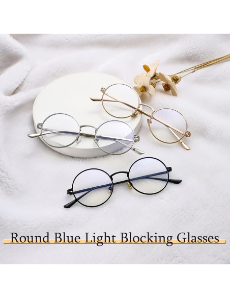 Gafas Redondas Anti Luz Azul D Lolylad - Sin Prescripción